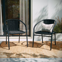 Black on sale patio chairs